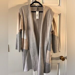 Calvin Klein hooded sweater coat